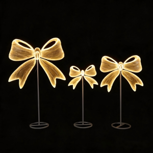 Wedding Bow Knot Aisle Stand Light For Wedding Aisle Decoration