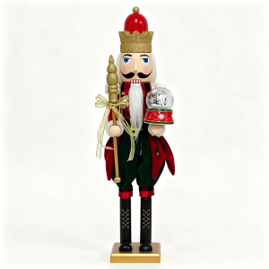 Light Up Soldier Nutcracker With Glowing Snow Globe