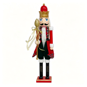 Plastic Soldier Nutcracker With Scepter, 60cm & 80cm Height Options