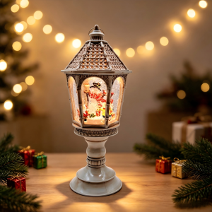 Retro Lantern Christmas Water Globe Lantern