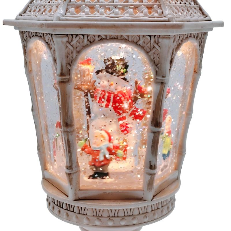 Retro Lantern Christmas Water Globe Lantern