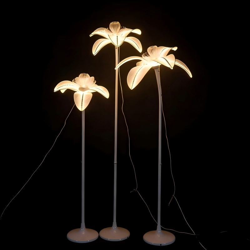Lily Flower Wedding Aisle Stand Light