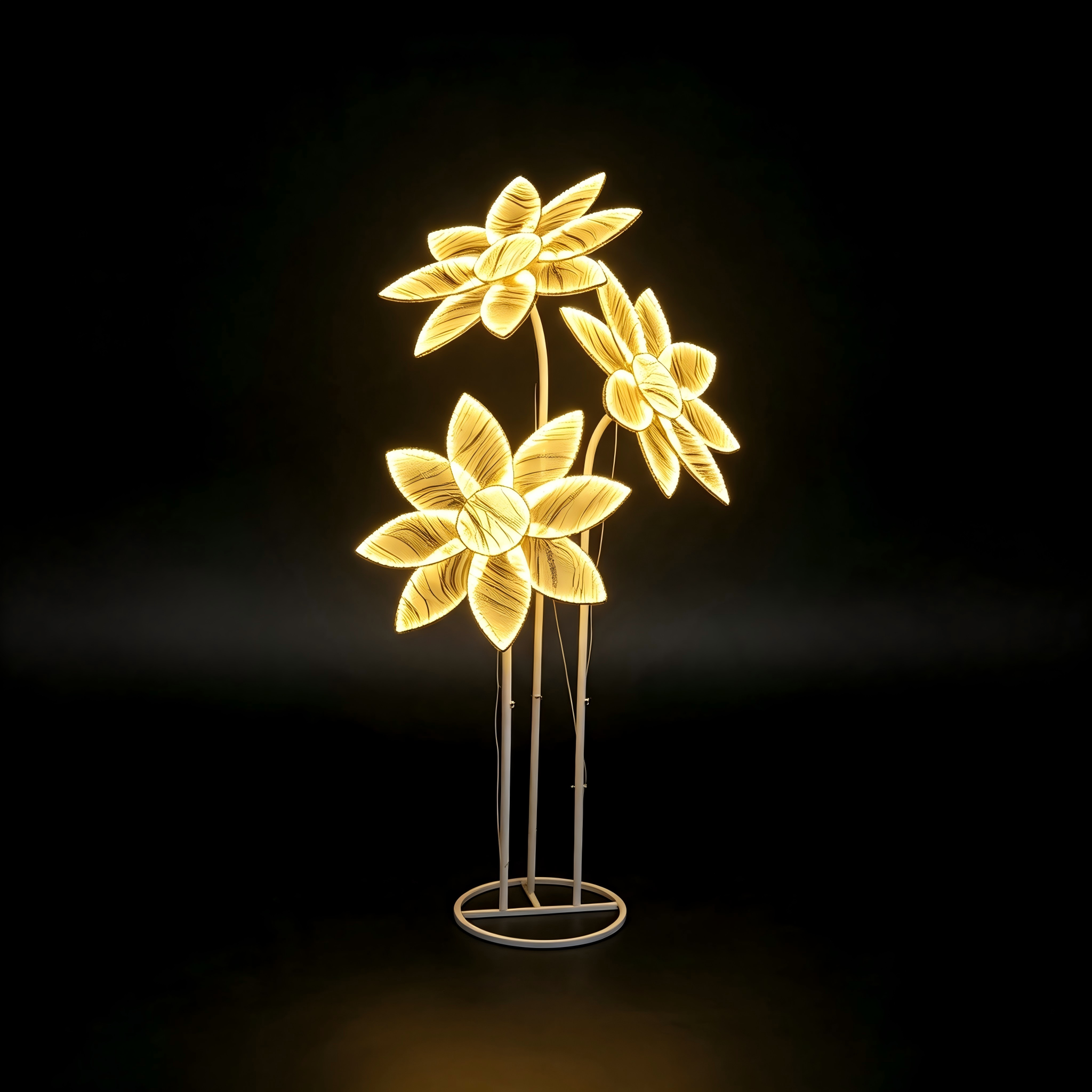 LED flower wedding aisle stand light