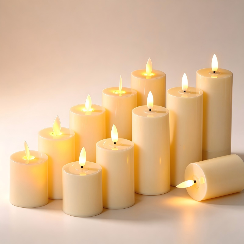Flameless LED Tealight Pillar Candle