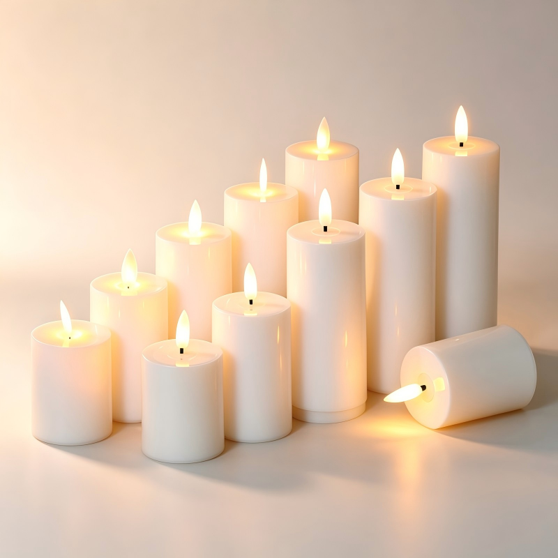 Flameless LED Tealight Pillar Candle