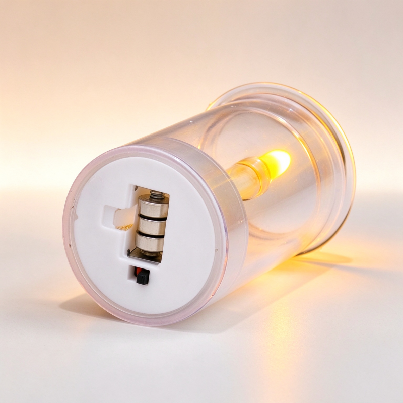 Flameless Clear Oil Lamp LED Pillar Candle
